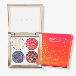 Nabla Miami Lights Glitter Palette, Opal Hot Pink Iridescent